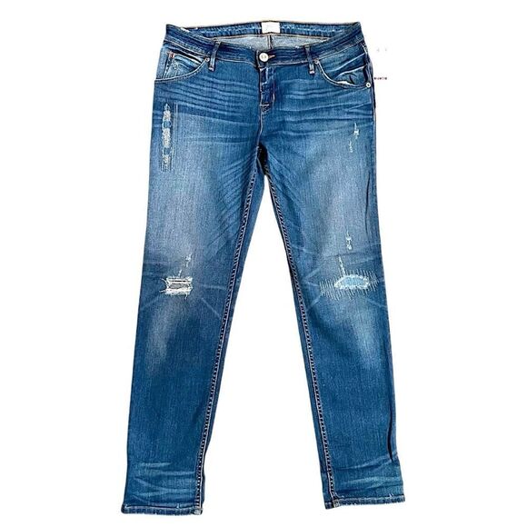 Hudson Jeans Jax Boyfriend Skinny Distressed Wash Size 29 NWT RARE - Picture 1 of 8